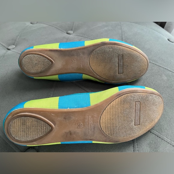 Coach and Four Green & Blue Lindsay Flats Size 9.5 - Picture 6 of 6